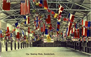 Sunderland Drucke: Die Eissporthalle, Sunderland, Grafschaft Durham