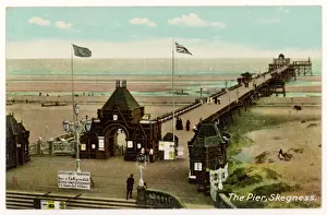 Lincolnshire Drucke: Skegness / Pier C 1910