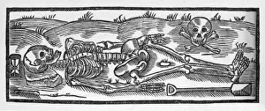 Ancient History Images Drucke: Skeleton and Skull