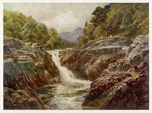 Lake District Waterfalls Drucke: Skelwith Force Waterfall