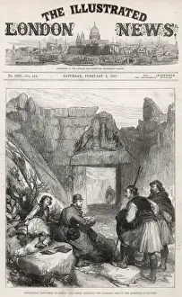 Greek Relief Sculpture Drucke: Sketching the Lion Gate