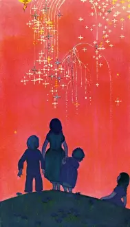 Fireworks Display Drucke: Sky rockets