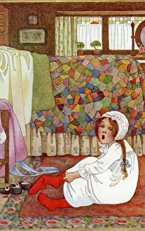 Vintage Childhood Images Drucke: Sleepy head