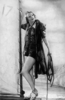 Vintage Beachwear Drucke: Slix bathing suit, 1938