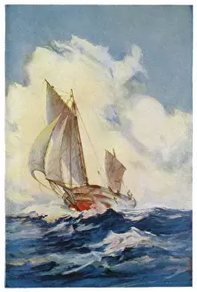 Historic Sailing Vessel Drucke: SLOCUMs SPRAY