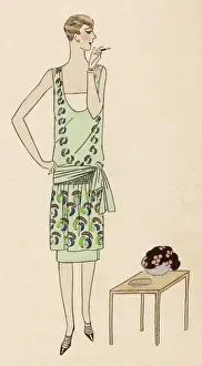 1920s Fashion Trends Drucke: Smaking Lady 1926