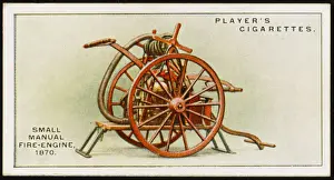 Vintage Fire Engines Drucke: Small Manual Engine / 1870
