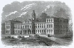 Krankenhaus Drucke: Kleinkranken- und Impfstation für Masern, Highgate, London