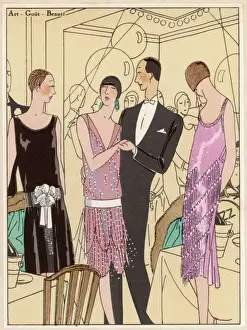 Art Deco Fashion Drucke: Smart Party Guests