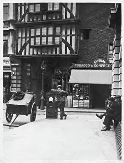 Vintage London Street Scenes Drucke: Smithfield Street C1935