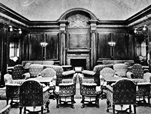 German U Boat Attack Drucke: The Smoking-Room