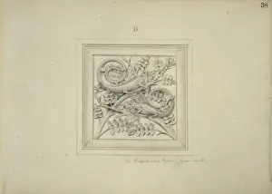 Alfred Waterhouse Designs Drucke: Smooth-necked iguana design
