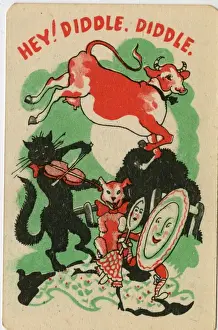 Early 20th Century Games Drucke: Snap card - Hey! Diddle, Diddle