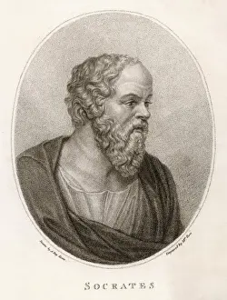 Drucke von Athenaischer Philosoph SOCRATES Griechenland Drucke: Sokrates am Tag