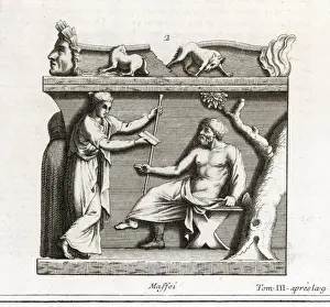 Classical Art Prints Online Drucke: Socrates & Xanthippe (2)