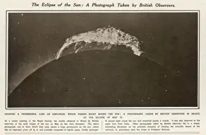 Total Solar Eclipse Photos Drucke: Solar Eclipse 1919