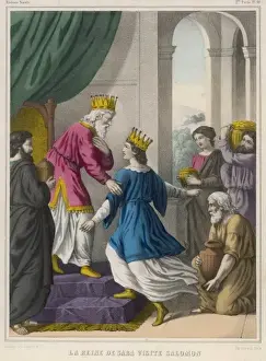 Old Testament Artwork Online Drucke: Solomon and Q of Sheba