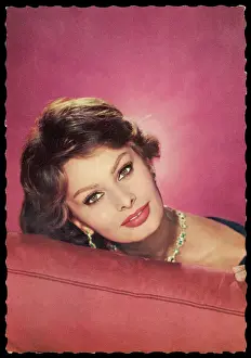 Verwandte Bilder Drucke: Sophia Loren / Briefkarte