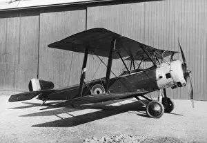 Aeroplane Aviation Museum Exhibits Drucke: Sopwith 15 Strutter (forward view, on the ground)