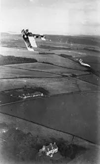 World War 1 Aircraft Drucke: Sopwith Camel looping the loop, WW1