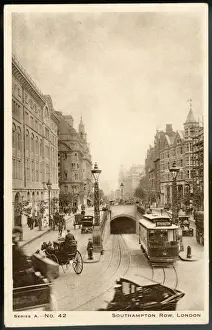 London Street Scenes 1900s Drucke: Southampton Row C1905