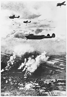 Eastern Front War Drucke: Soviet Pe-2 Bombers
