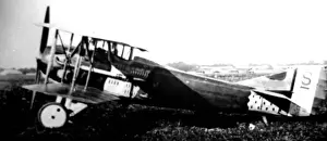Aviation History Planes Drucke: SPAD VII (side view, on the ground)