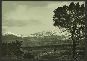 Historical Coloured Photographs Drucke: Spanish Peaks