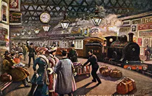 Euston Station History Drucke: Special Liner Express
