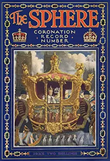Historical British Royalty Photos Drucke: The Sphere Coronation Record Number