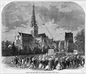 Historical England Images Drucke: Spire at Chichester