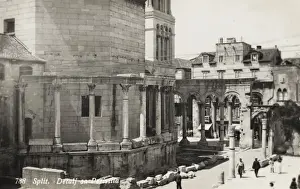 Historic Buildings In Croatia Drucke: Split - Peristyle of the Palace of Diocletian