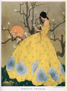 Drucke von Springer verspricht, von Marjorie Miller Aquarellbilder Drucke: Springer verspricht, von Marjorie Miller