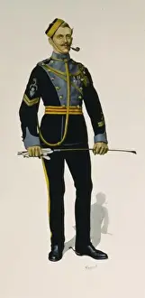Drucke von Ein Squadron-Sergeant-Major der 17th Lancers (Duke of Cambridges Own) - ein Senior Scout Oberstabsfeldwebel Drucke: Kadettenstabsunteroffizier - 17.Lancer-Kavallerie-Regiment