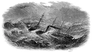 Die SS Große Westliche im schweren Sturm, Nordatlantik, 1846