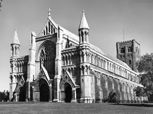 Hertfordshire Drucke: St.-Alban-Kathedrale
