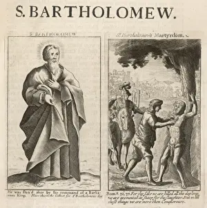 Bartholomäus der Apostel wurde zum Pferd geschlagen