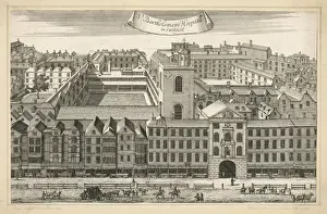 Krankenhaus Drucke: St.Barts/1721/Plan