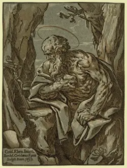 Chiaroscuro Painting Drucke: St. Jerome