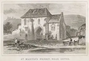 Historic Kent Landmarks Drucke: St Martins Priory C19
