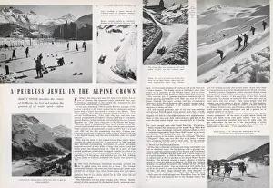 Skiing In Switzerland Drucke: St. Moritz, Switzerland