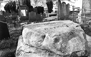 Early 1900s Images Drucke: St Patricks Grave Downpatrick