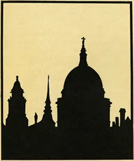 Die Silhouette von St Pauls Kathedrale