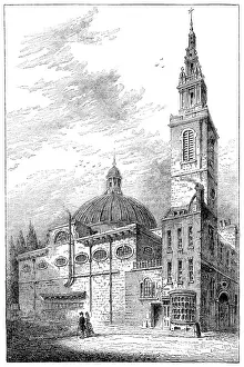 Sir Christopher Wren Architecture Drucke: St Stephens Walbrook
