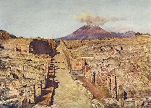 Pompeii Excavation Site Drucke: Via Stabia - Pompeii