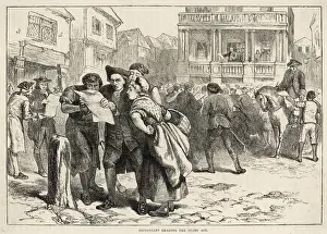 American Independence Movement Drucke: Stamp Act in Boston