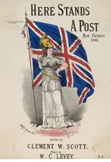 British Heritage Prints Drucke: Here Stands a Post