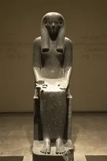 Egyptian Art 18th Dynasty Drucke: Statue of Iwnit. Egypt