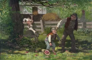 Die Diebstahl von Äpfeln