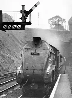 Tunnel Drucke: Dampflok Sir Nigel Gresley, Welwyn Garden City
